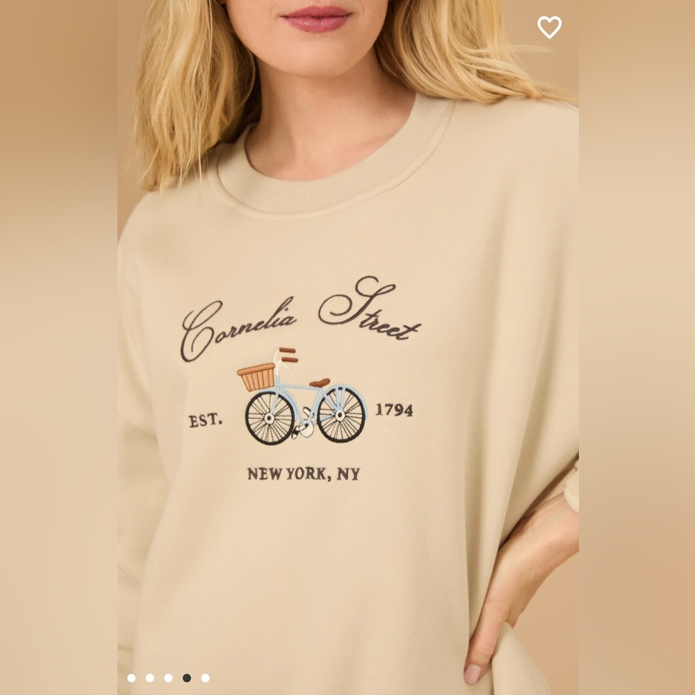 Altar’d State Cornelia Street Embroidered Graphic Sweatshirt